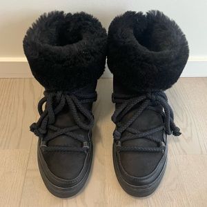 Inuikii High Sneaker Black Sherling Boot (womens EUR 38/US 7.5)